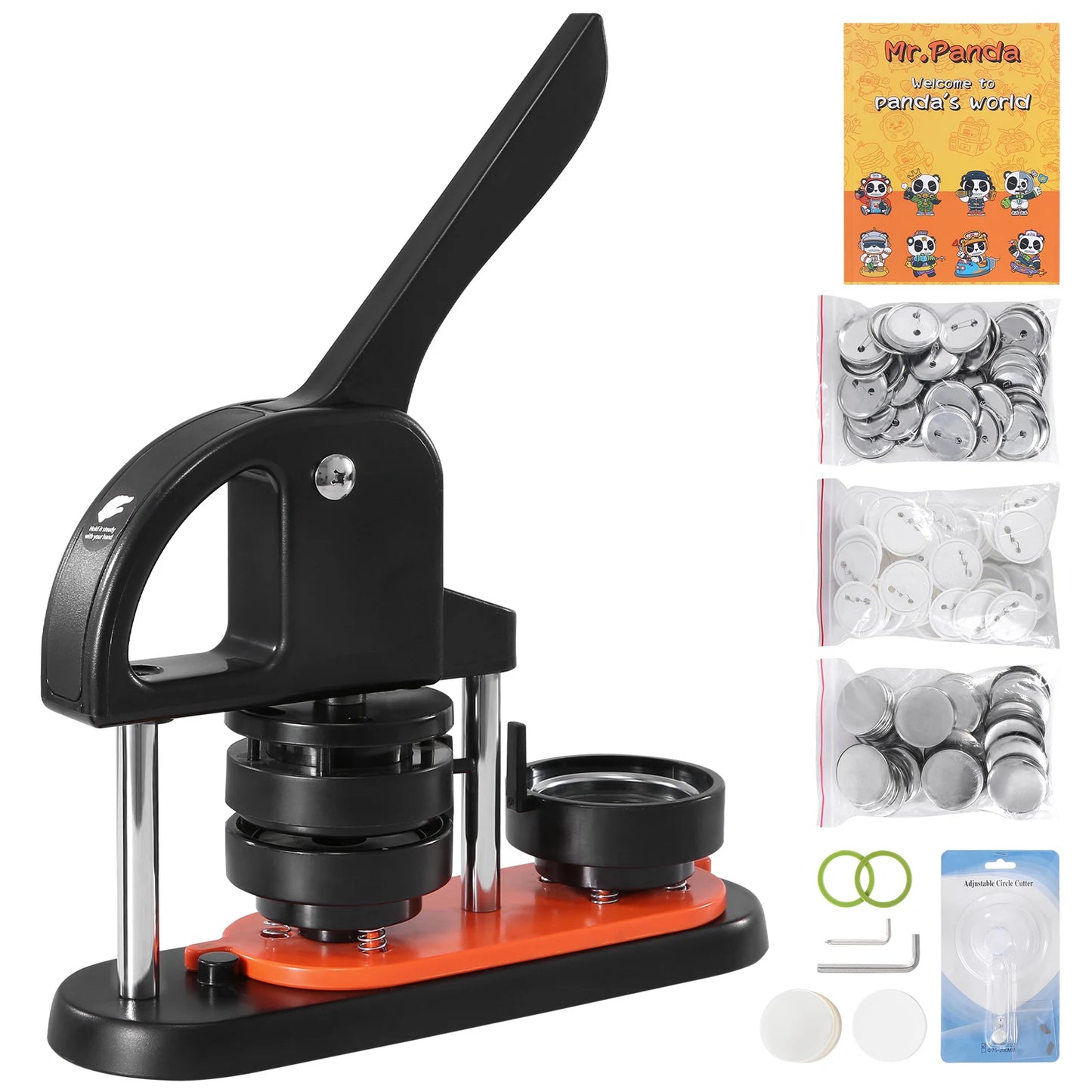 SucceBuy Button Maker Kit With Ergonomic Arc Handle