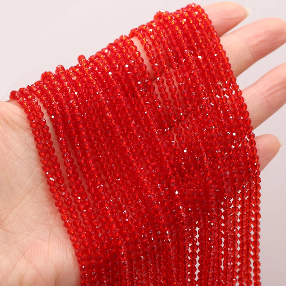 Beads 2mm Natural Semi-Precious Stones Spinel Dark Green Loose Bead for Women Jewelry Making DIY Bracelet Necklace 38cm