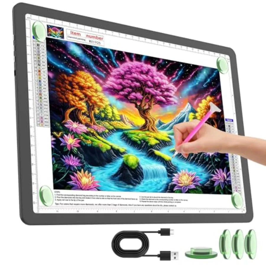 Rechargeable Ultra Bright Light Pad For Diamond Painting And Tracing