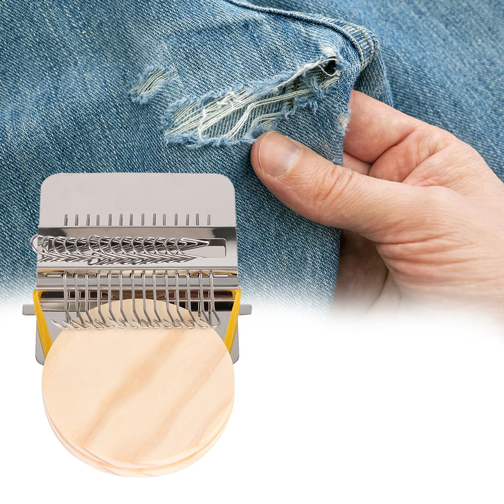 Small Frame Loom For Mending Clothes And Jeans Wooden Weaving Frame