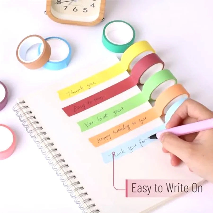 Washi Tape Set For Scrapbooking, 10 Rolls, Creative Crafting