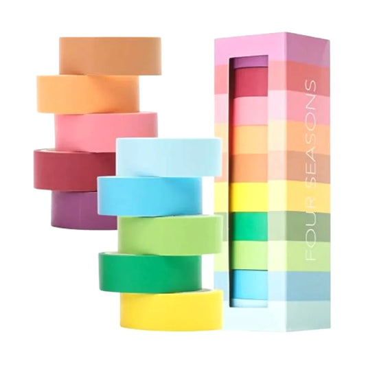 Washi Tape Set For Scrapbooking, 10 Rolls, Creative Crafting