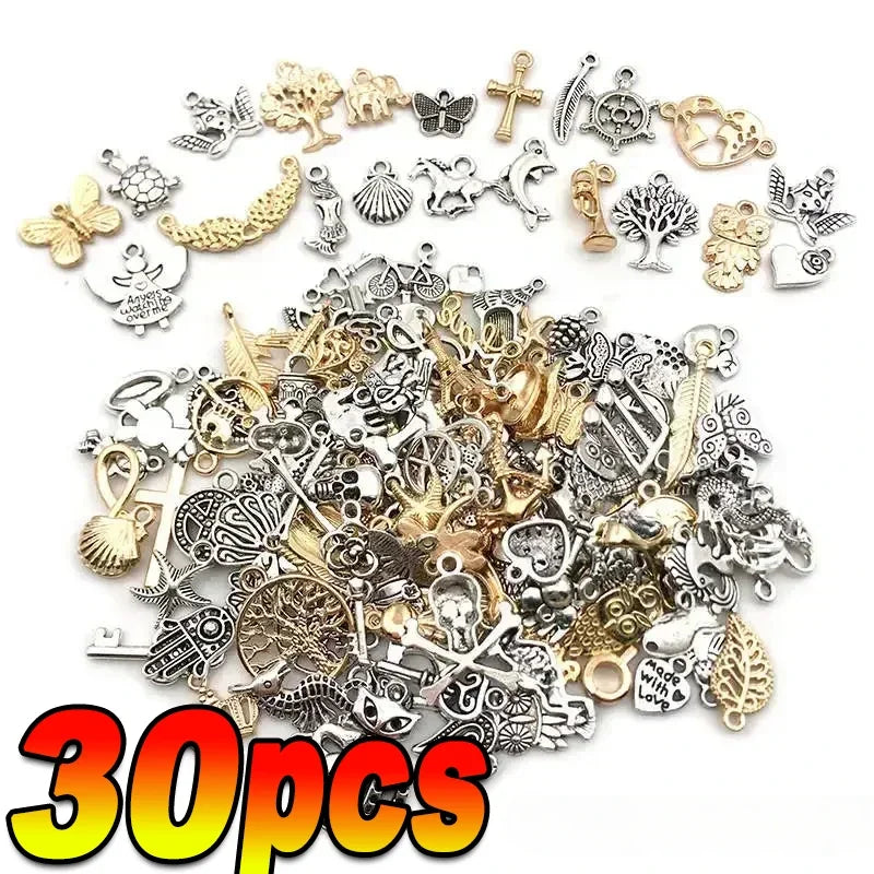 Mixed Tibetan Silver Animal Pendant Charms For Jewelry Making
