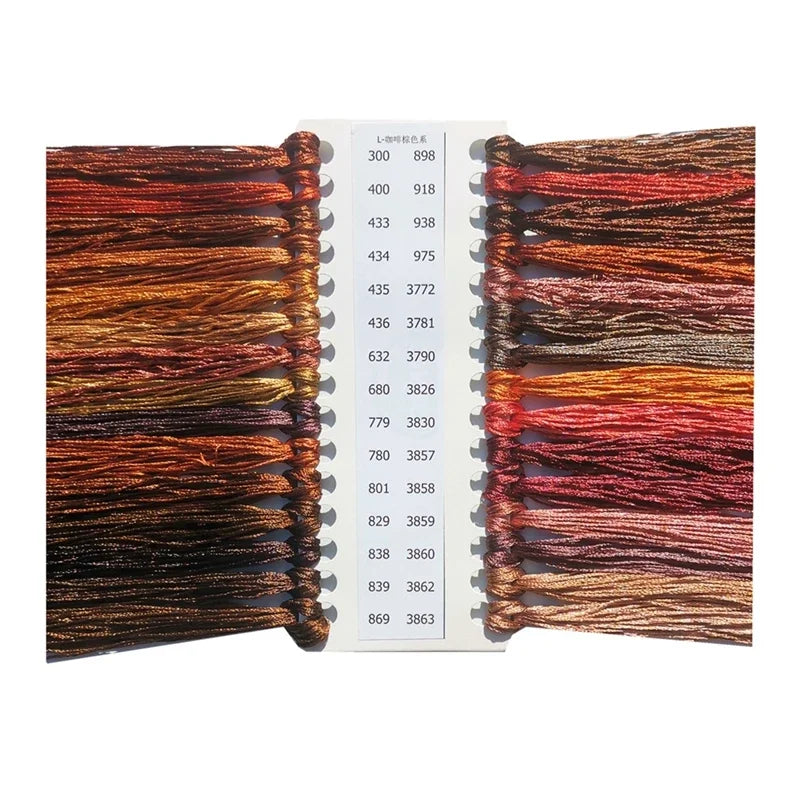 DREAMCREATE Silk Threads For Cross Stitch Matching DMC Floss