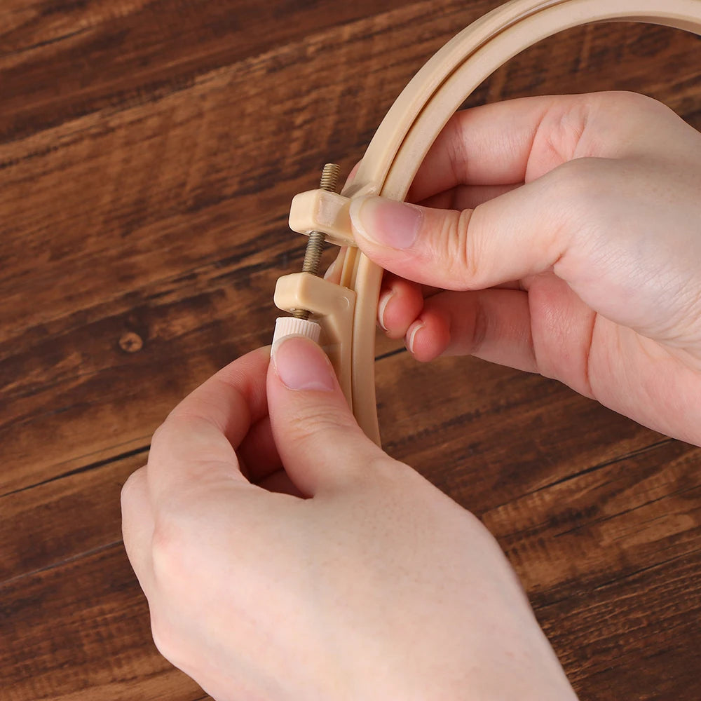 DIY Embroidery Hoop Ring Set For Cross Stitch And Needlework