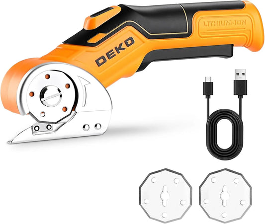 DEKO Electric Sewing Scissors Pro 3.7V Cardboard Cutter