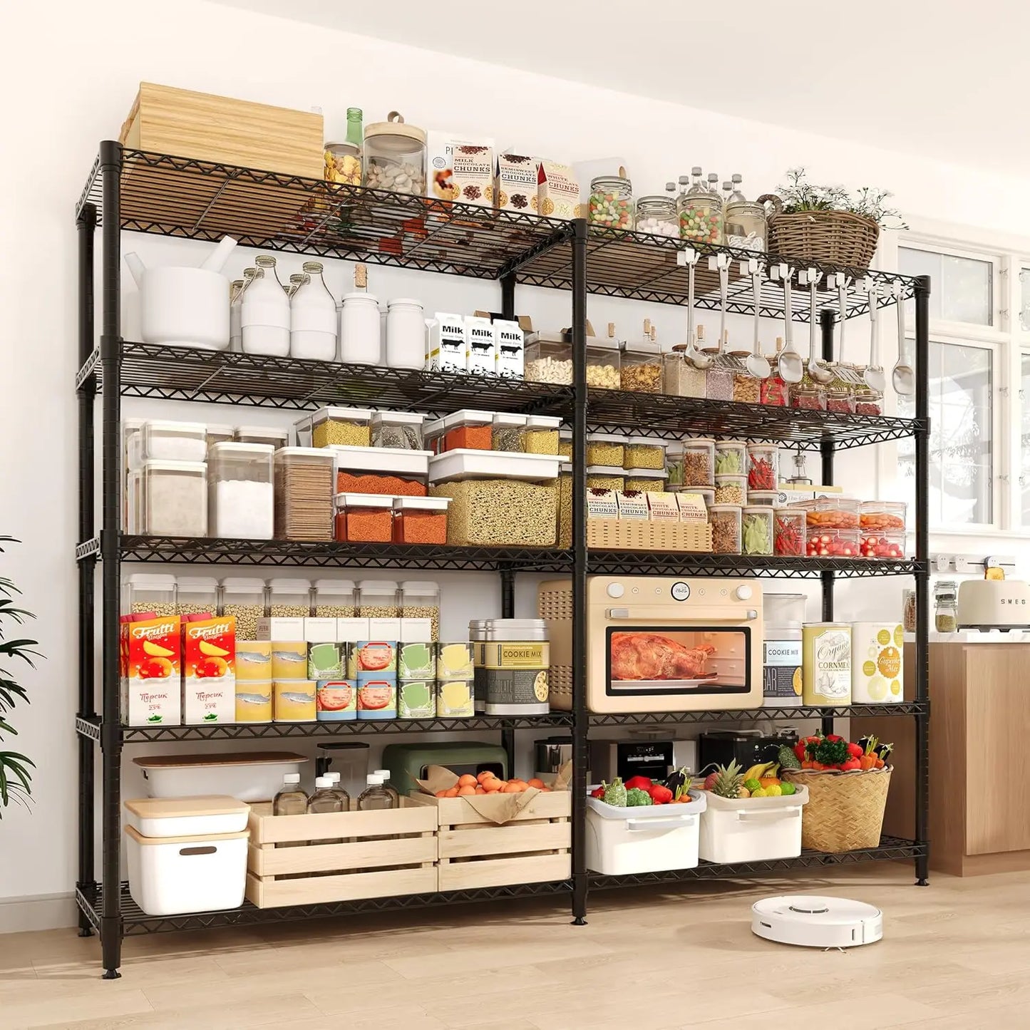 Twister.CK Heavy Duty Five-Tier Metal Shelving Unit