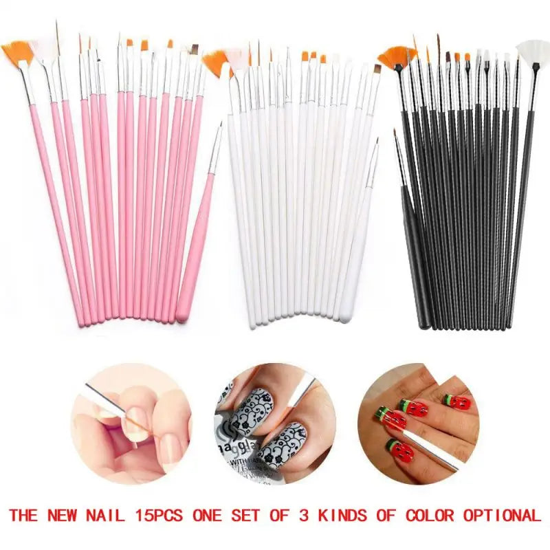 Fine Detail Paint Brush Set 15 Pieces For Miniature Art
