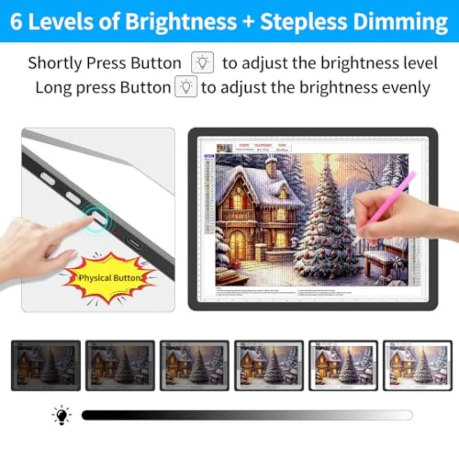 Rechargeable Ultra Bright Light Pad For Diamond Painting And Tracing
