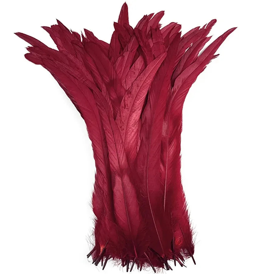Rooster Feathers 100 Pieces Natural DIY Crafts Plumes For Weddings
