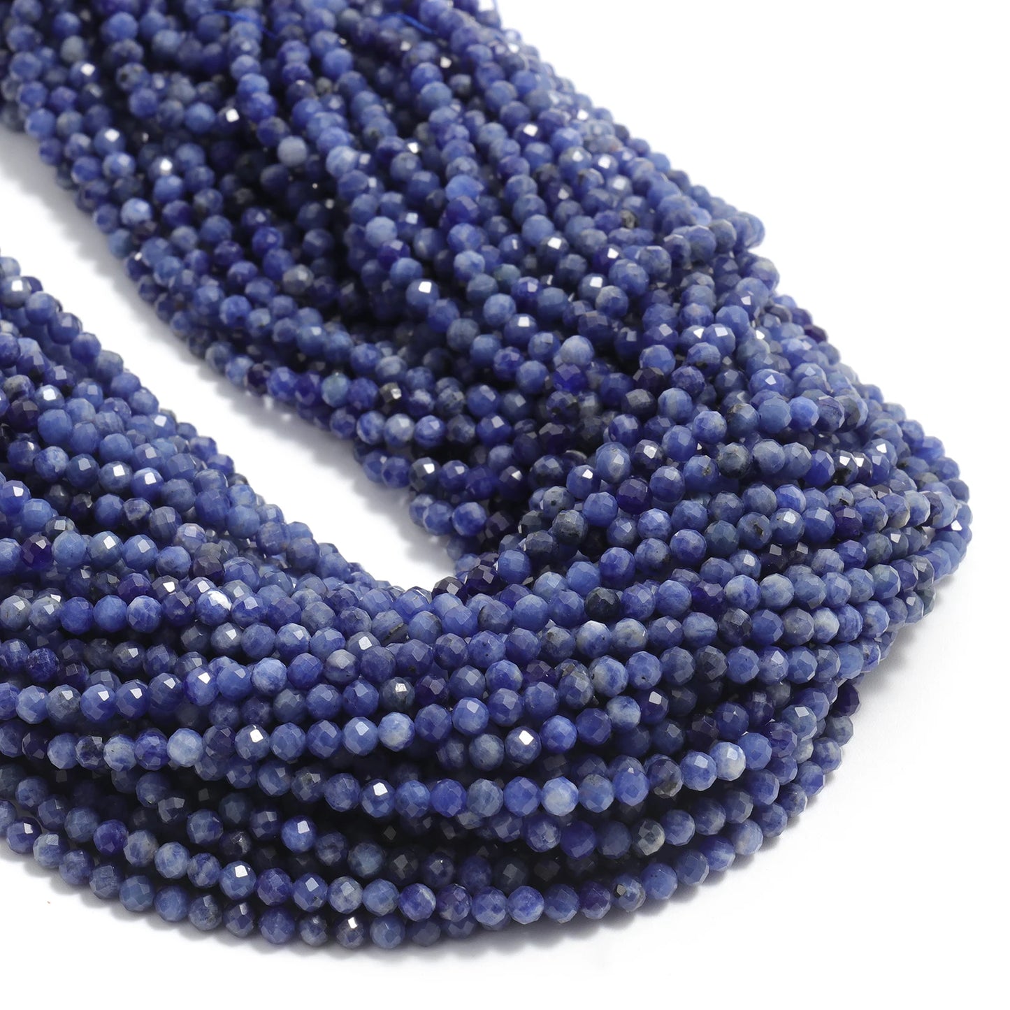 2 3 4mm Faceted Tiny Beads Natural Aquamarine Lapis Lazuli Tourmaline Amethyst Stone Beads for Jewelry Making 2030