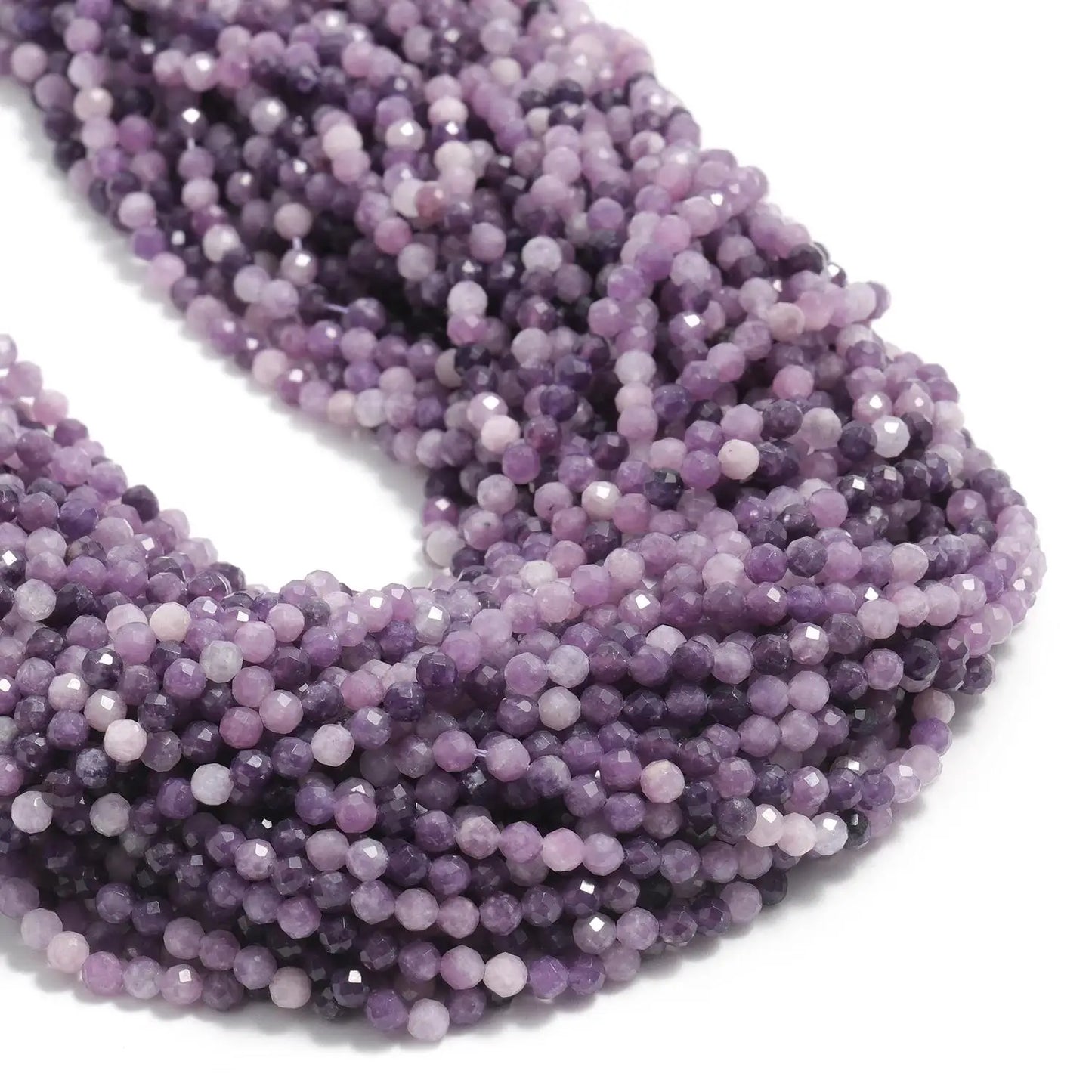 2 3 4mm Faceted Tiny Beads Natural Aquamarine Lapis Lazuli Tourmaline Amethyst Stone Beads for Jewelry Making 2030