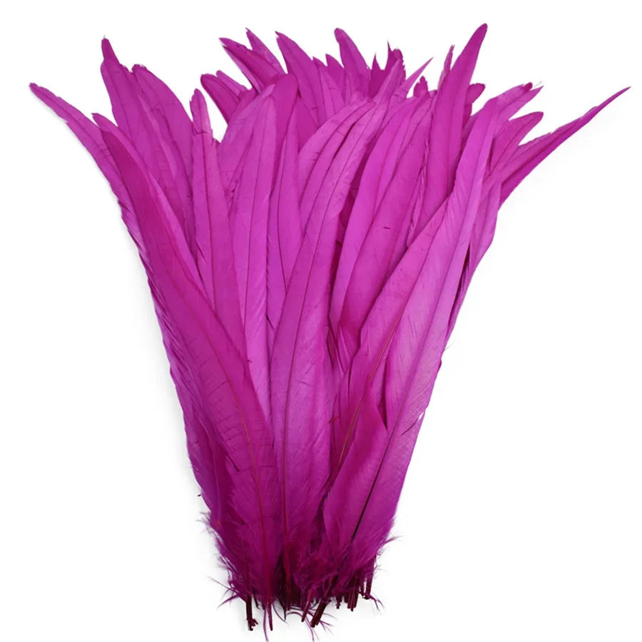 Rooster Feathers 100 Pieces Natural DIY Crafts Plumes For Weddings