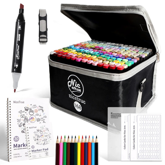 Nicetrue Dual Tip Sketch Markers Alcohol Based For Creative Design
