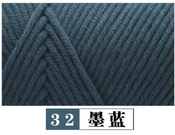 Cotton Acrylic Blended Yarn Light Worsted for Knitting Crochet