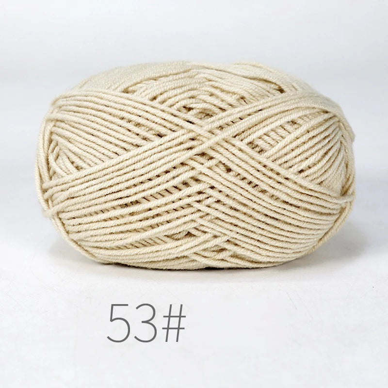 Milk Cotton Yarn Set 5Pcs For Crochet And Knitting