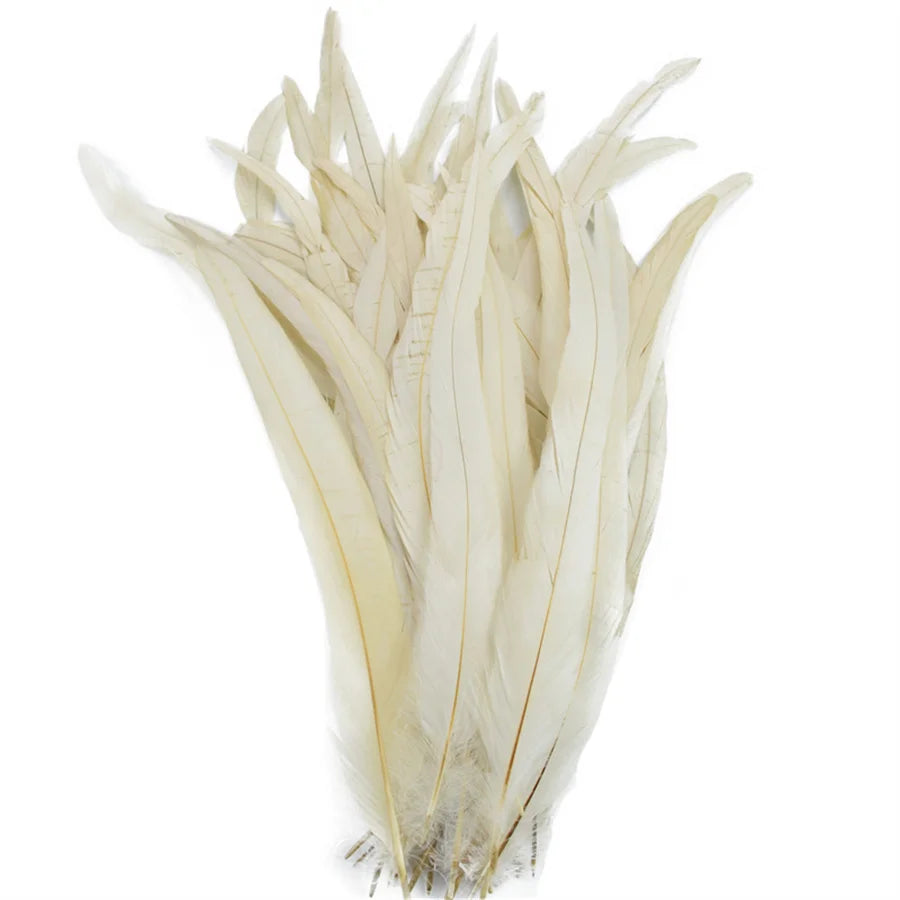 Rooster Feathers 100 Pieces Natural DIY Crafts Plumes For Weddings