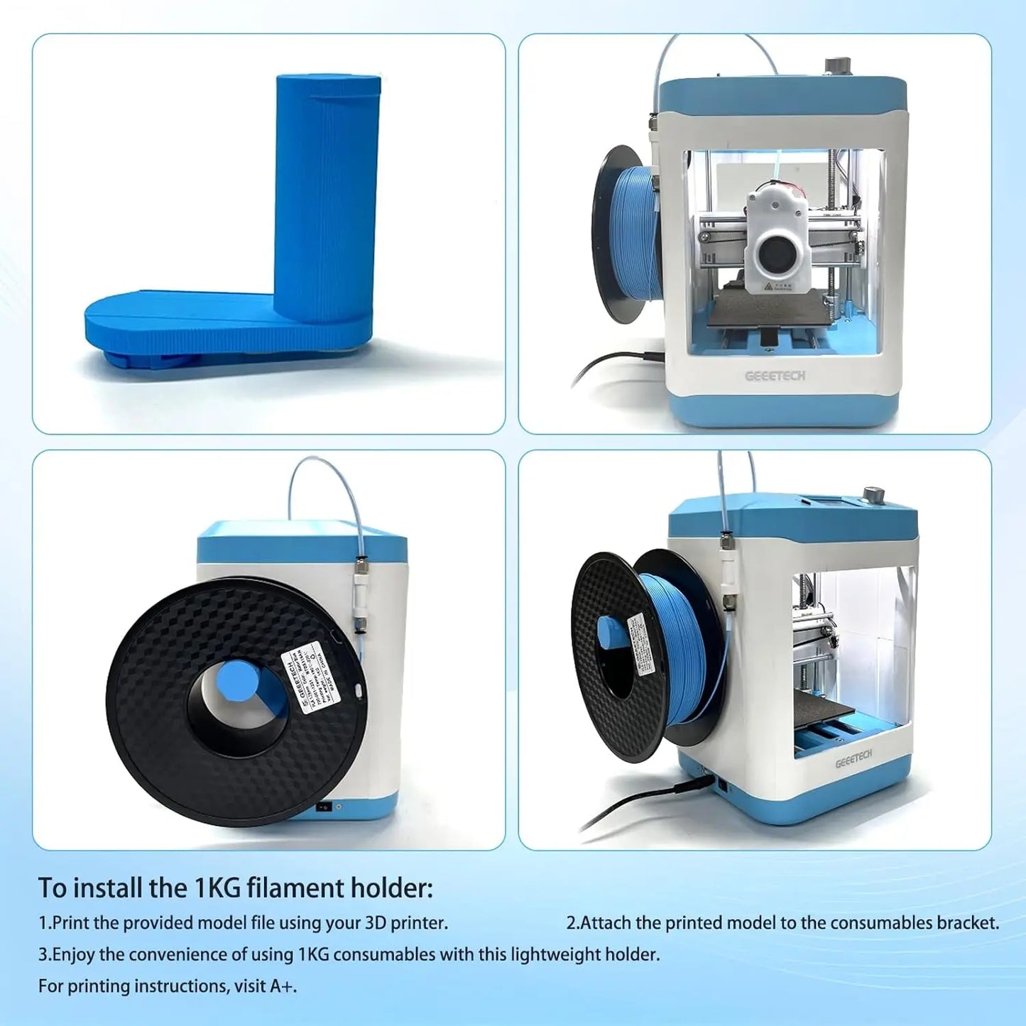 Geeetech M1 Mini 3D Printer With Auto Leveling And SD Card