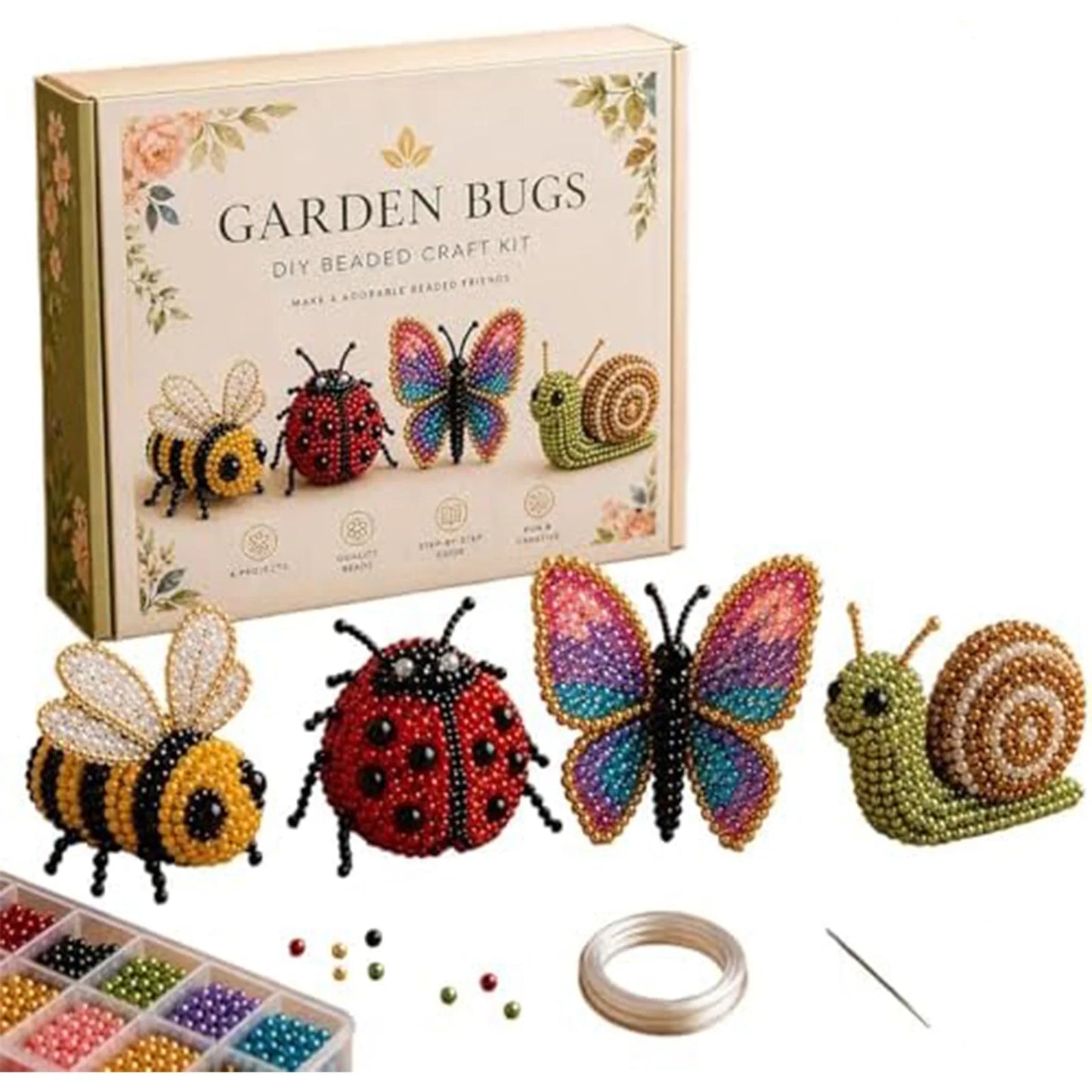 Tiny 3D Beaded Animal DIY Kit Cute Bird Beading Set
