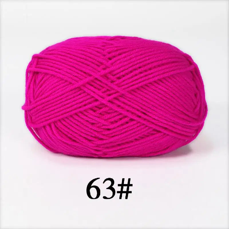 Milk Cotton Yarn Set 5Pcs For Crochet And Knitting