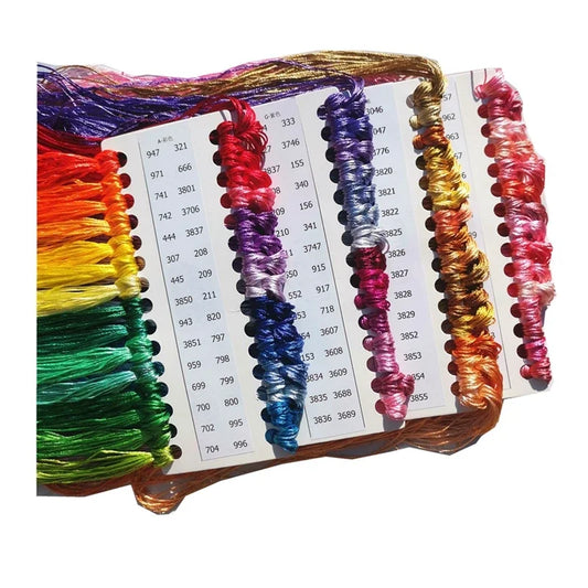 DREAMCREATE Silk Threads For Cross Stitch Matching DMC Floss