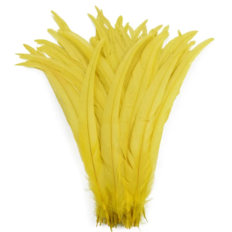 Rooster Feathers 100 Pieces Natural DIY Crafts Plumes For Weddings