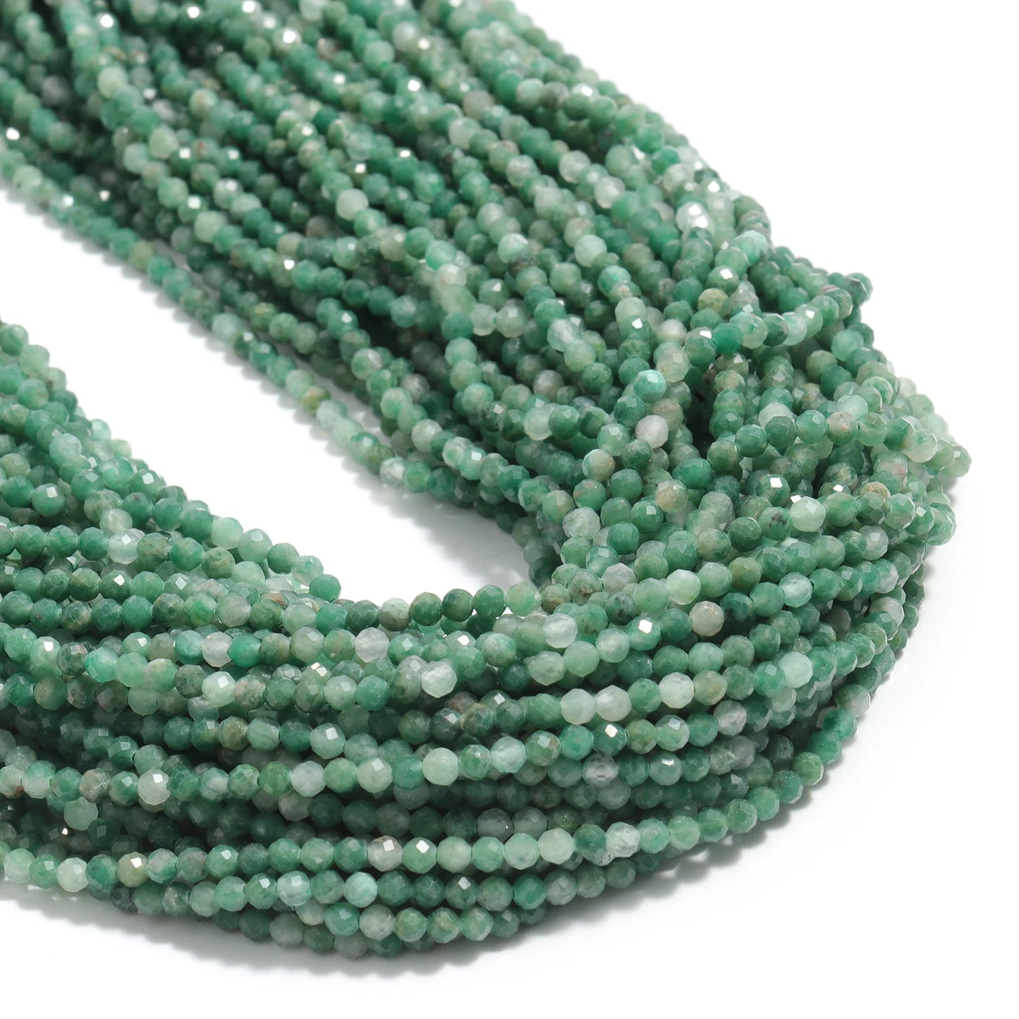 2 3 4mm Faceted Tiny Beads Natural Aquamarine Lapis Lazuli Tourmaline Amethyst Stone Beads for Jewelry Making 2030