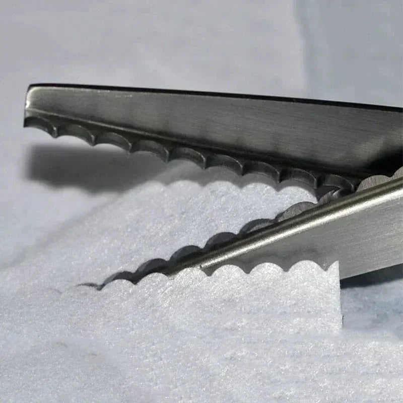 Stainless Steel Dressmaking Pinking Shears 3mm 5mm 7mm Scalloped Edge