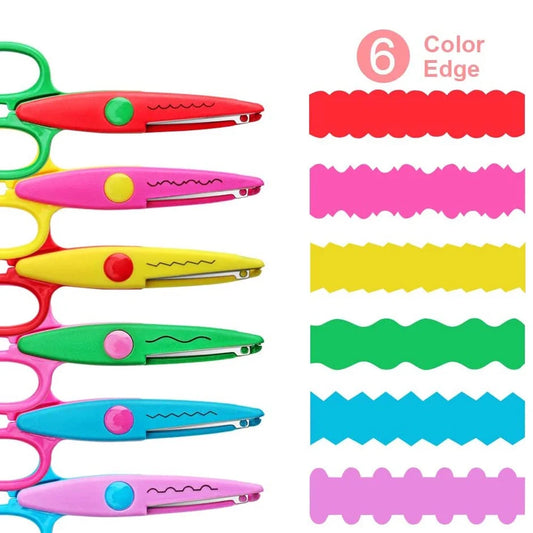 Kids Safety Scissors for DIY Scrapbooking and Photo Albums