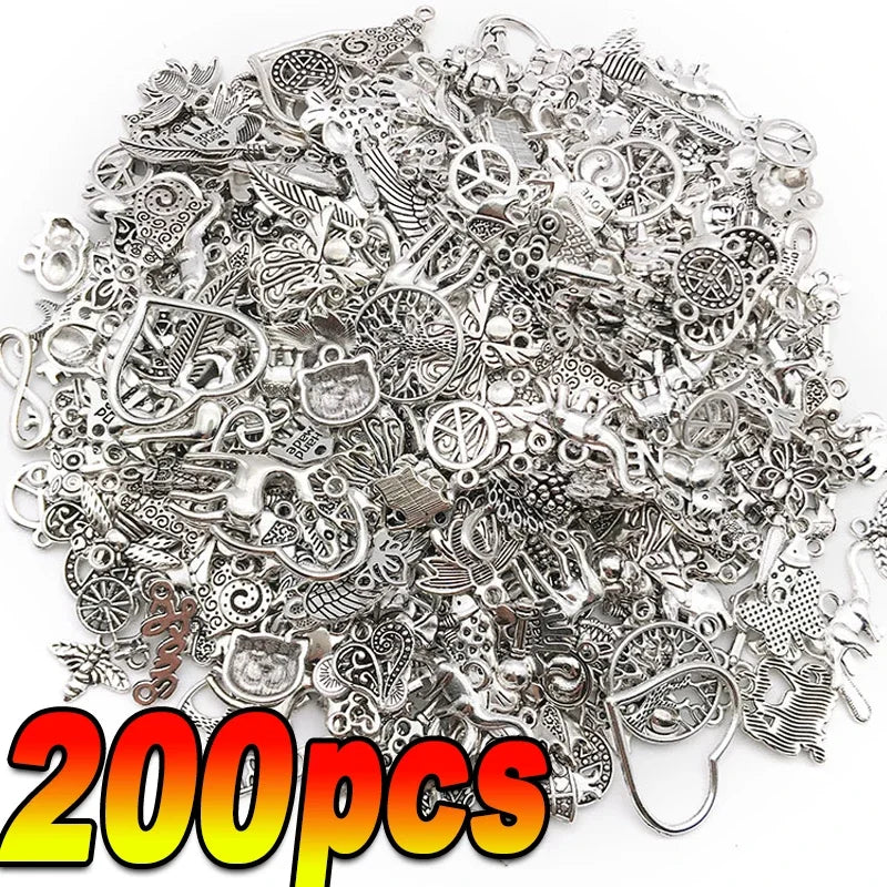 Mixed Tibetan Silver Animal Pendant Charms For Jewelry Making