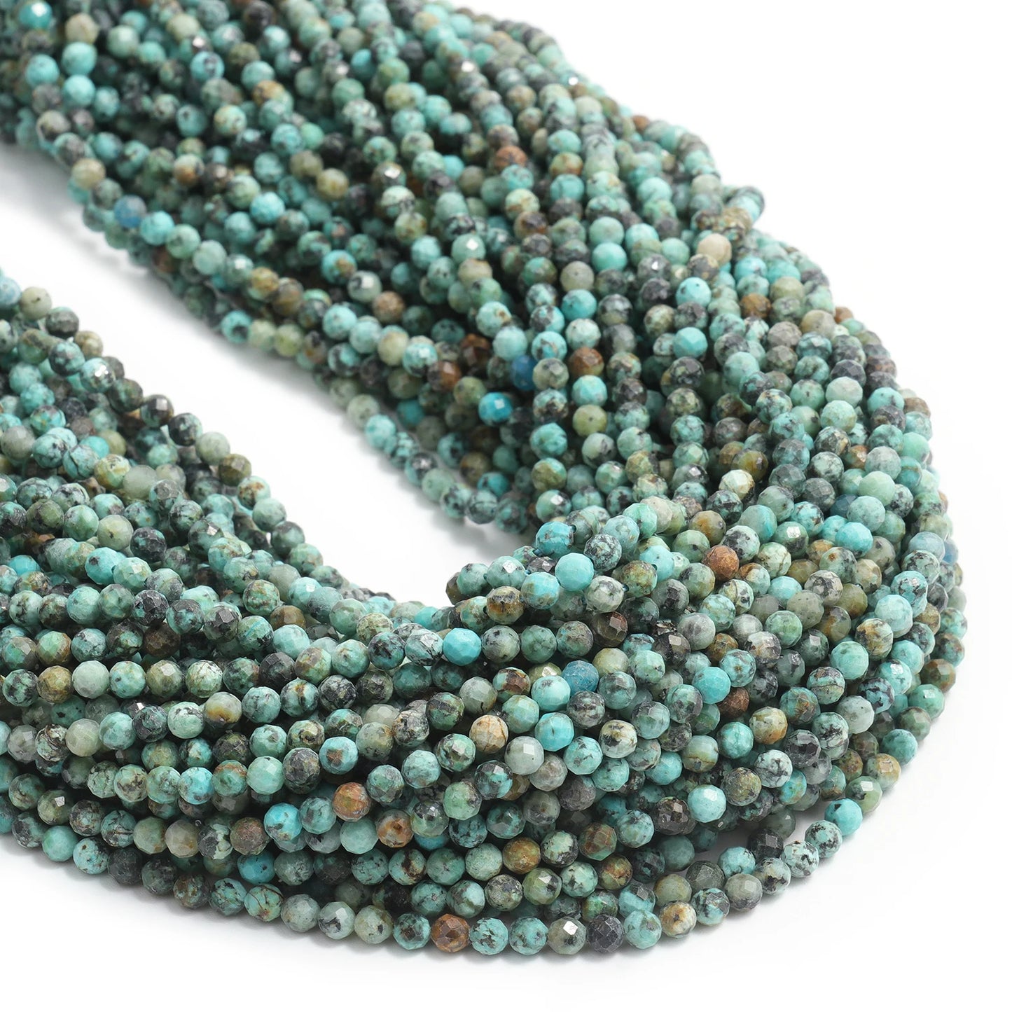 2 3 4mm Faceted Tiny Beads Natural Aquamarine Lapis Lazuli Tourmaline Amethyst Stone Beads for Jewelry Making 2030