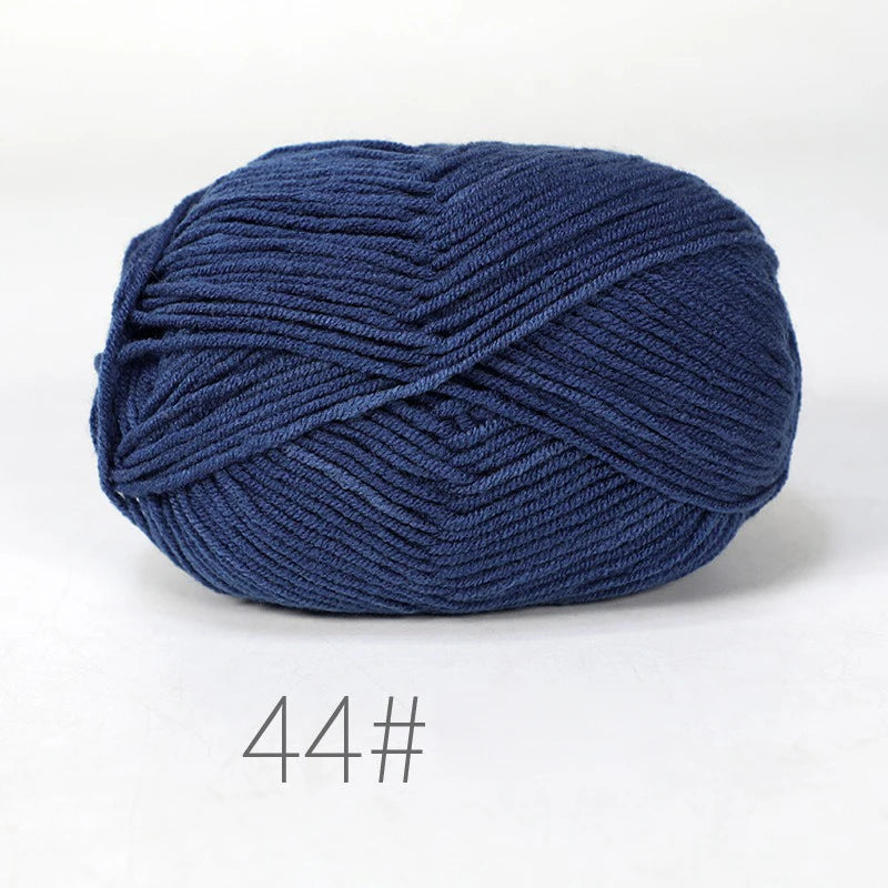 Milk Cotton Yarn Set 5Pcs For Crochet And Knitting