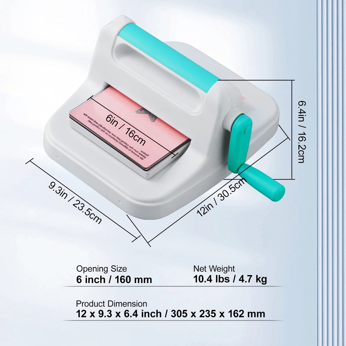 SucceBuy 6 To 9 Inch Manual Die Cutting Embossing Machine