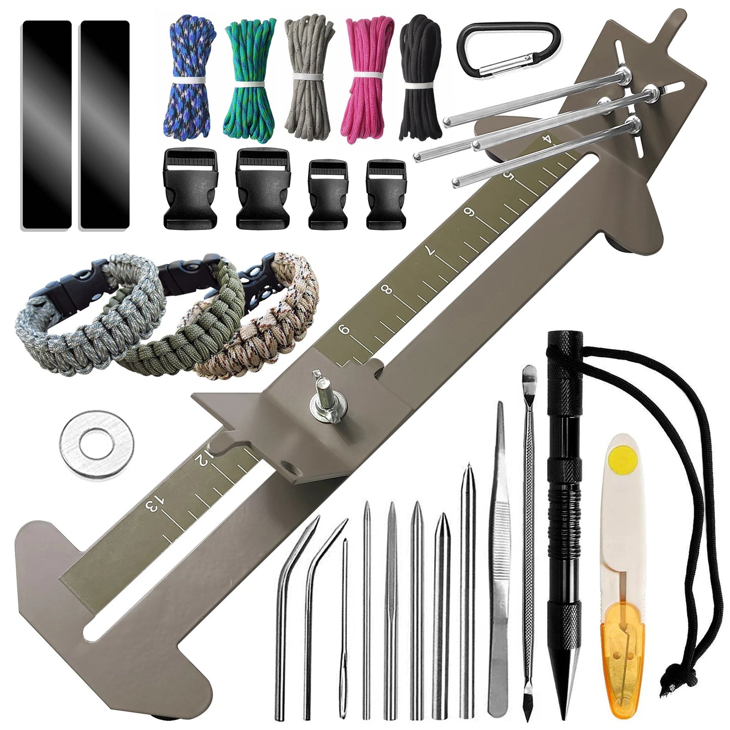 Paracord Jig Kit With Marlin Spike Tool For DIY Bracelets