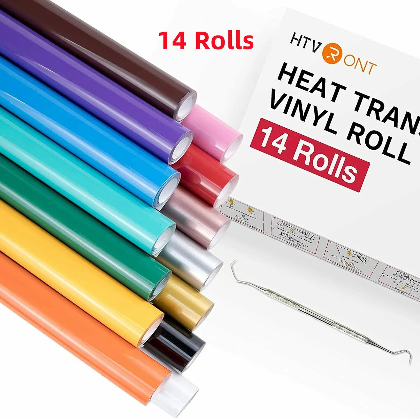 HTVRONT Heat Transfer Vinyl Roll For Cricut Easy To Cut
