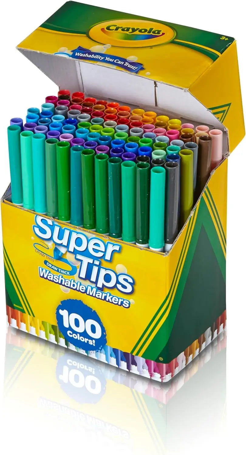 Super Tips 100 Count Washable Fine Point Marker Set
