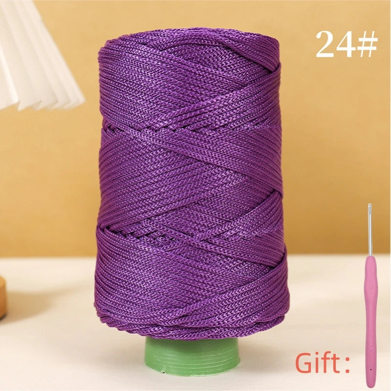 250g 3mm Crochet Rope Yarn For Summer Hats And Bags