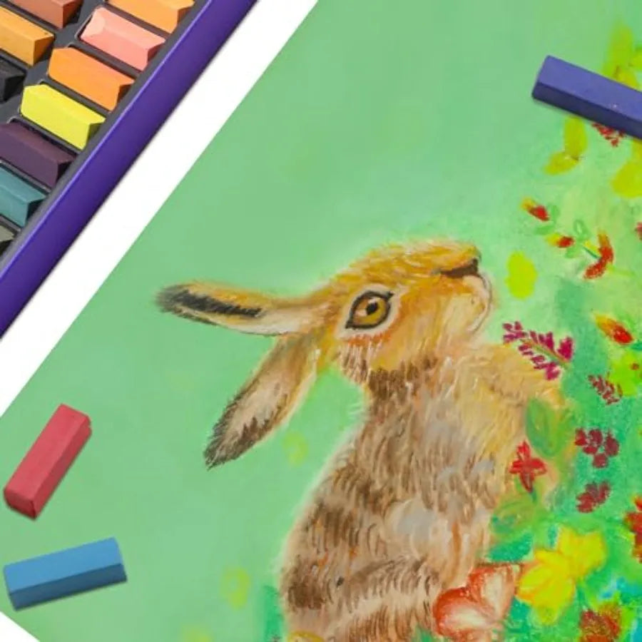 Soft Pastels Set 50 Pcs For Drawing And Blending Studio