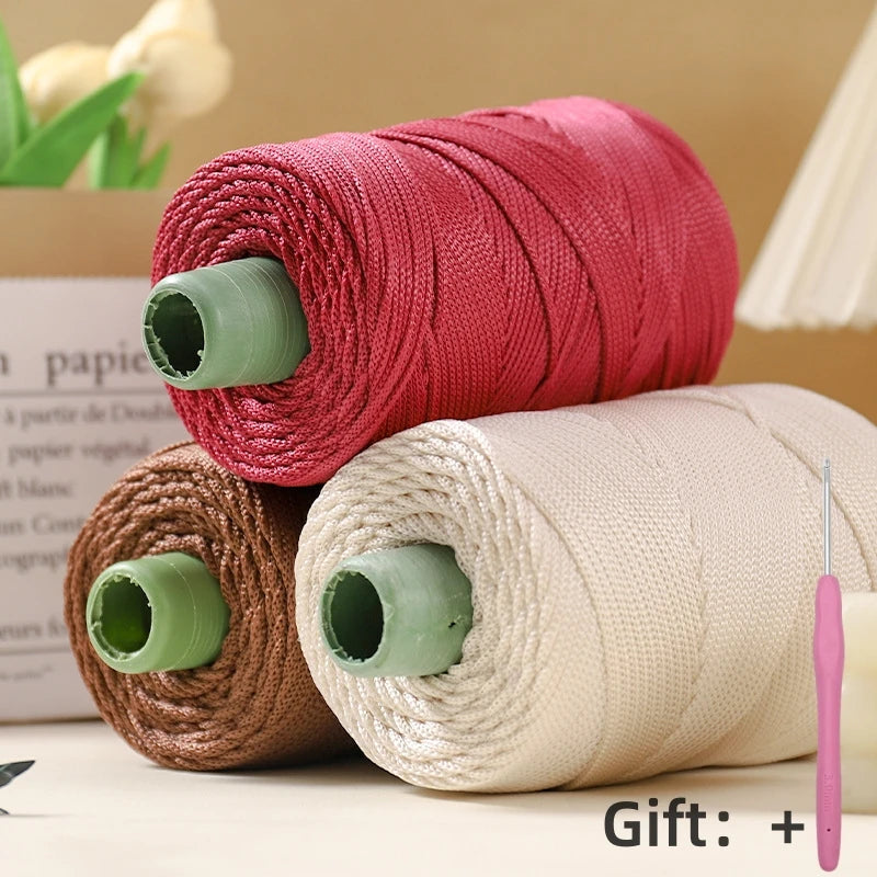 250g 3mm Crochet Rope Yarn For Summer Hats And Bags