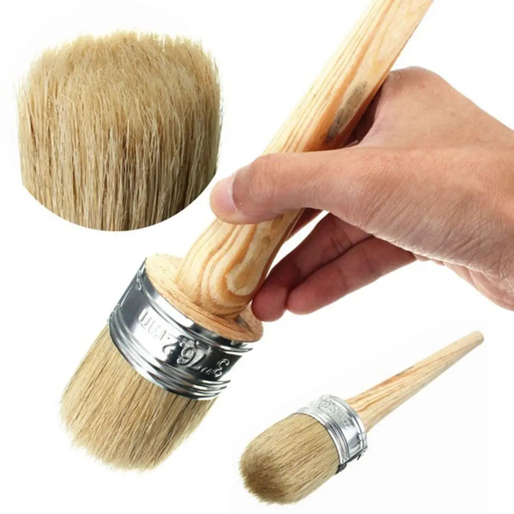 Wooden Handle Watercolor Brush With Bristle Hair For Painting