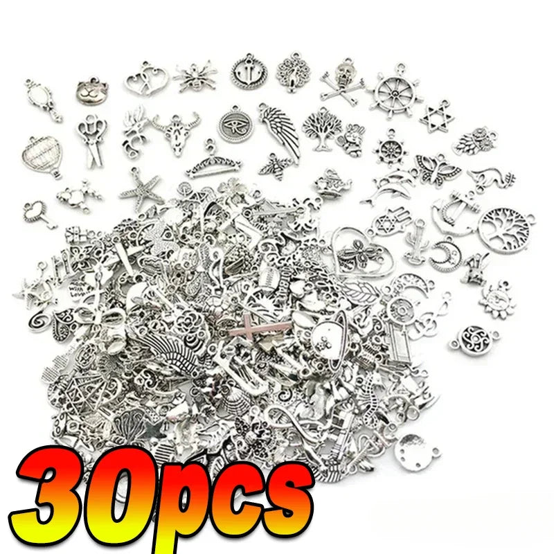 Mixed Tibetan Silver Animal Pendant Charms For Jewelry Making
