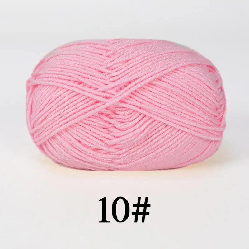 Milk Cotton Yarn Set 5Pcs For Crochet And Knitting