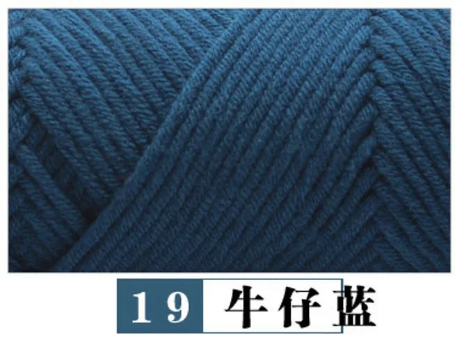 Cotton Acrylic Blended Yarn Light Worsted for Knitting Crochet