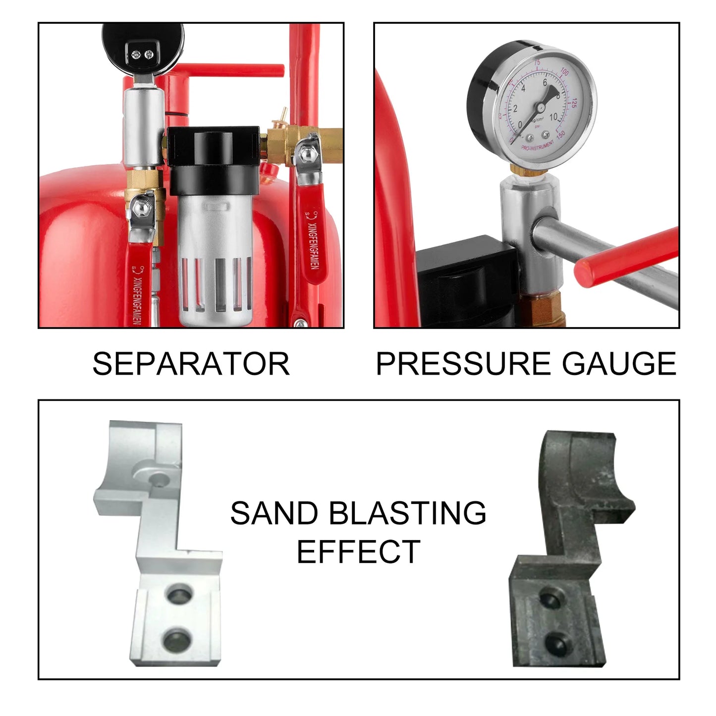 SucceBuy Sand Blaster Portable Sandblasting Kit For Metal Surfaces