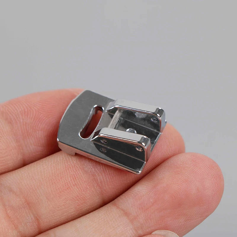 Sliver Rolled Hem Curling Presser Foot For Singer Janome Machines