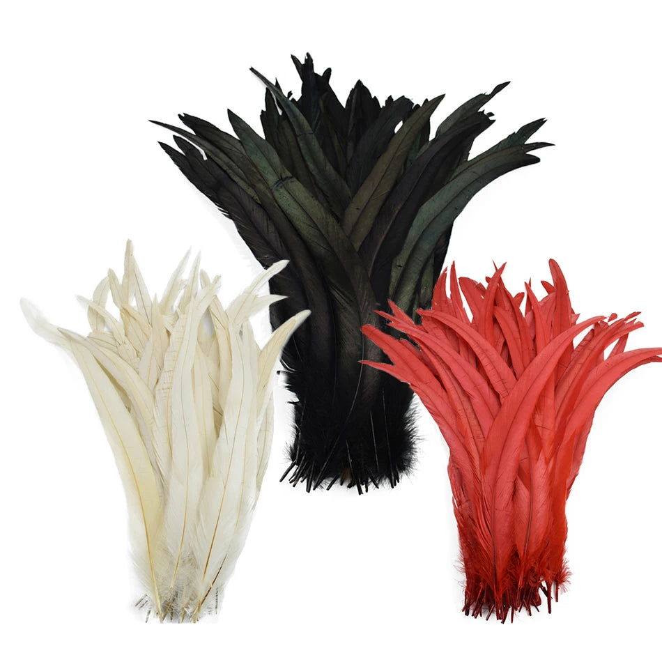 Rooster Feathers 100 Pieces Natural DIY Crafts Plumes For Weddings