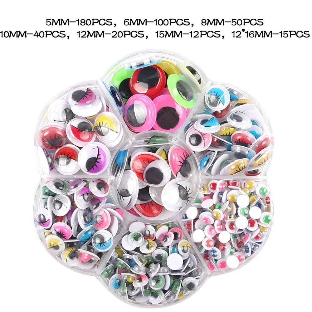 Self-Adhesive Doll Eyes for DIY Crafts and Scrapbooking