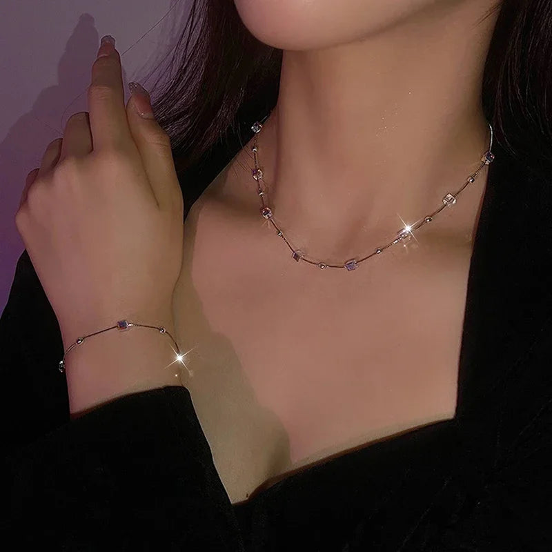 QIAO DIY Crystal Bead Set AB Finish For Jewelry Making