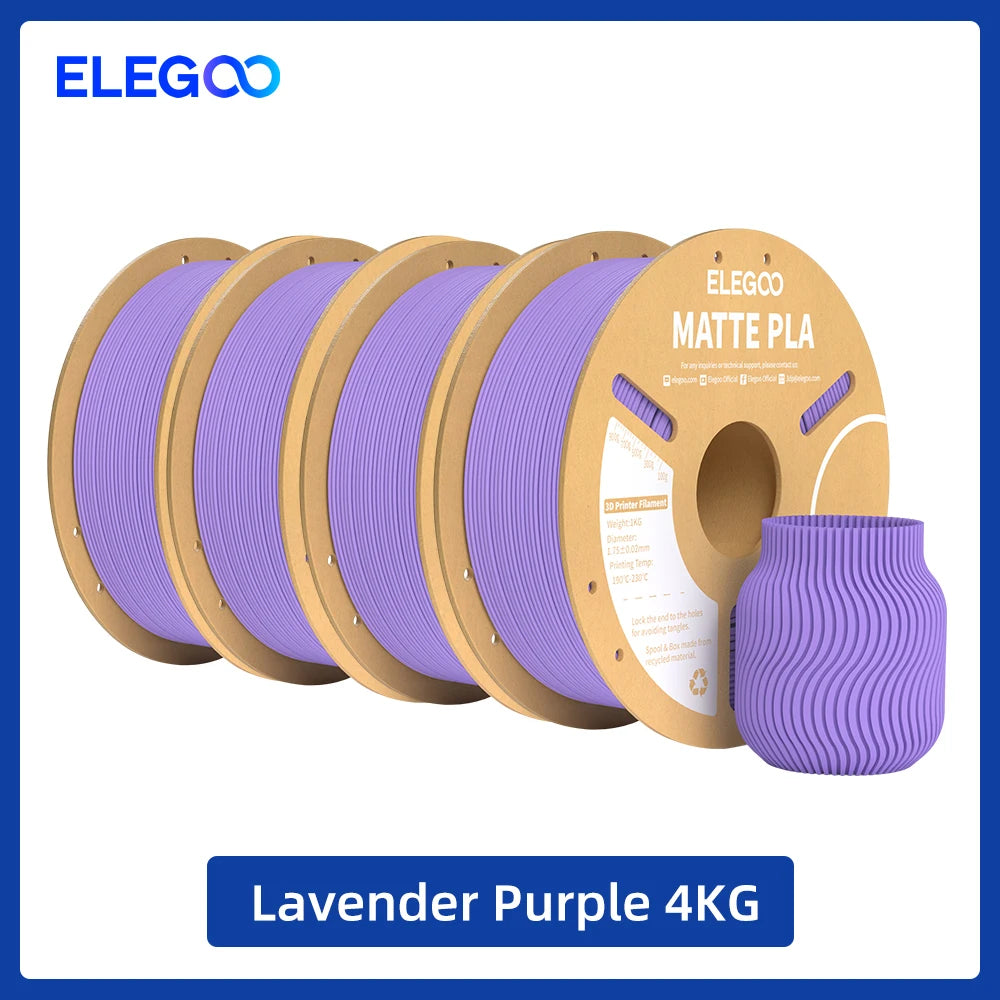 Elegoo PLA Filament For FDM 3D Printing Dimensionally Accurate
