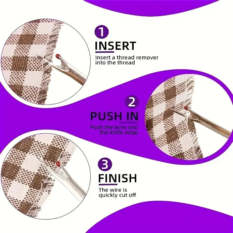 Five Seam Rippers Set For Sewing And Hem Removal Durable
